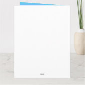 スケートボードシルエットパーソナライズされた誕生日 カード (裏面)