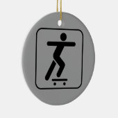スケートボードシンボルオーナメント セラミックオーナメント (右)