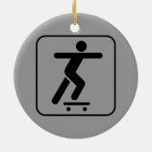 スケートボードシンボルオーナメント セラミックオーナメント (裏面)