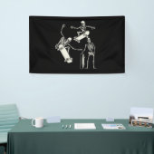 スケートボードスケルトンスケートスケーターハロウィーン 横断幕 (トレードショー)