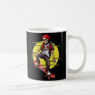 スケートボードスケルトン コーヒーマグカップ