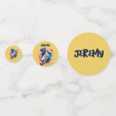 スケートボードスケーターハッピーバースデーモノグラムムス | コンフェッティ (裏面)