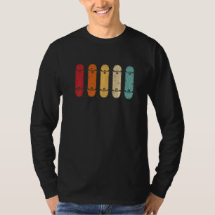 スケートボードスケートで滑るスケートボーダースケーターレトロSk Tシャツ