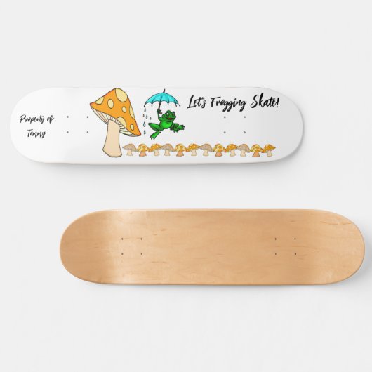 スケートボードスケートキノコを凍らせよう スケートボード (横)