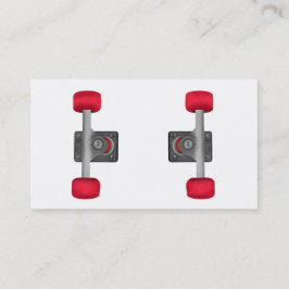 スケートボードスケートショップトラックとホイール 名刺