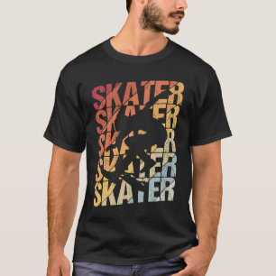スケートボードスケートボードスケーターヴィンテージボーダーsk tシャツ