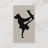 スケートボードスケートボードスケーター 名刺 (裏面)