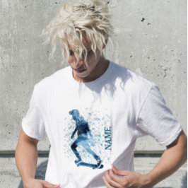 スケートボードスポーツクール10代の若者ジャンプ勾配 Tシャツ