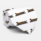 スケートボードダックスシャント犬のネクタイ ネクタイ (ロール)