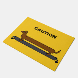 スケートボードダックスフントドアマット ドアマット