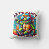 スケートボードチルバイブアットタートルパーティー クッション (正面)