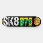 スケートボードデッキ 8.5インチ SK8 876 (横)
