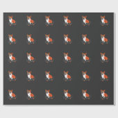 スケートボードドッグコーギサングラススケーターパピー ラッピングペーパー (フラット)