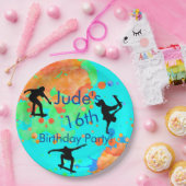 スケートボードバースデーパーティー紙プレート ペーパープレート (パーティー)