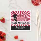 スケートボードバー（ユダヤ教の）バル・ミツバーテーマ スタンダードカクテルナプキン (インサイチュ)