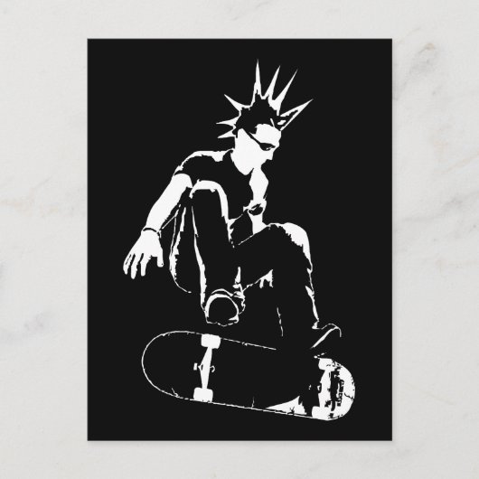 スケートボードパンク ポストカード (正面)