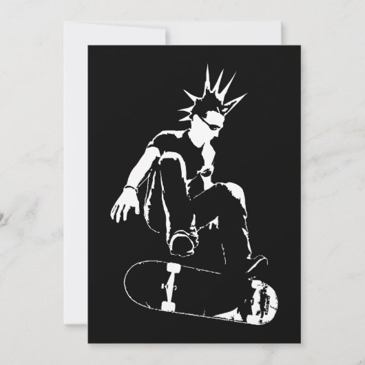 スケートボードパンク 招待状 (正面)