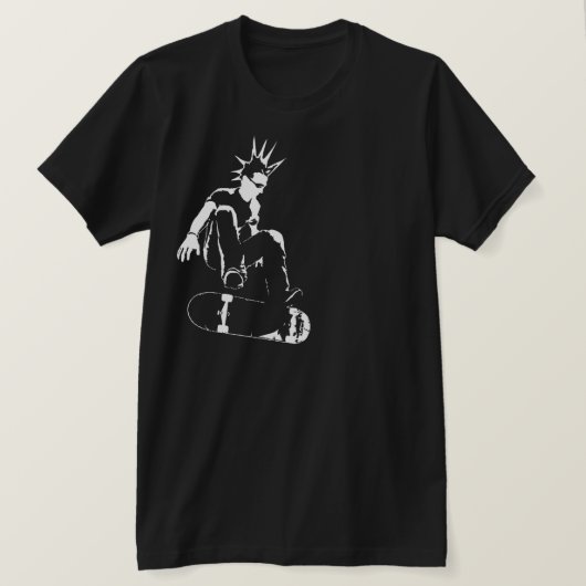 スケートボードパンク Tシャツ (デザイン正面)
