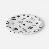 スケートボードパーティー紙プレート7" ペーパープレート (アングル)