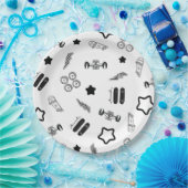 スケートボードパーティー紙プレート9" ペーパープレート (パーティー)