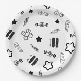 スケートボードパーティー紙プレート9" ペーパープレート