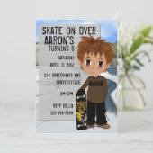 スケートボードパーティー 招待状 (スタンド正面)