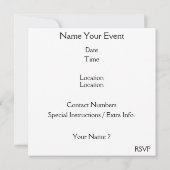 スケートボードフロギー招待状バイSRF 招待状 (裏面)