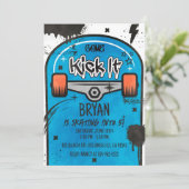 スケートボードブルー 招待状 (スタンド正面)