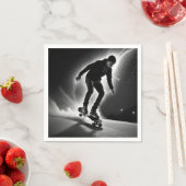 スケートボードボーイ稲妻 スタンダードカクテルナプキン (インサイチュ)