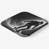 スケートボードボーイ稲妻 ペーパープレート (傾斜あり)