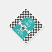 スケートボードレッキック誕生日 スタンダードカクテルナプキン (角)