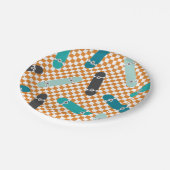 スケートボードレッキック誕生日 ペーパープレート (アングル)