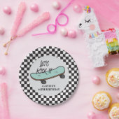 スケートボードレッツキック誕生日紙プレート ペーパープレート (パーティー)