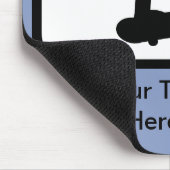 スケートボードロゴにカスタマイズ可能なスケーター マウスパッド (コーナー)