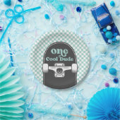 スケートボードワンクールドゥード誕生日紙プレート ペーパープレート (パーティー)