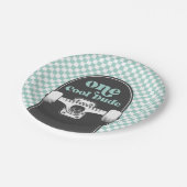 スケートボードワンクールドゥード誕生日紙プレート ペーパープレート (アングル)