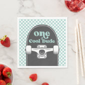 スケートボードワンクールドゥード誕生日 スタンダードランチョンナプキン (インサイチュ)