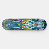 スケートボードヴィンテージウォーターマーメイドツインズ スケートボード (横)