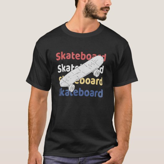 スケートボードヴィンテージレトログラフィック Tシャツ (正面)