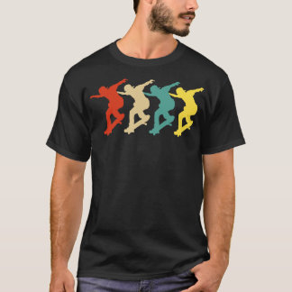 スケートボードヴィンテージレトロスケートボーダー Tシャツ