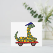 スケートボード上おもしろいのXX – ボアくびれ ポストカード (スタンド正面)