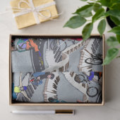 スケートボード上のアウトドアアクション活動 薄葉紙 (ギフト)