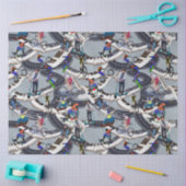 スケートボード上のアウトドアアクション活動 薄葉紙 (クラフト)