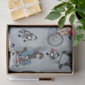 スケートボード上のアウトドアアクション活動 薄葉紙 (ギフト)