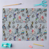 スケートボード上のアウトドアアクション活動 薄葉紙 (クラフト)