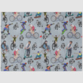 スケートボード上のアウトドアアクション活動 薄葉紙 (正面)