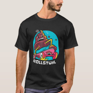 スケートボード上のカックヒープ車いす椅子歩くSc Tシャツ
