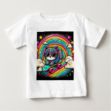 スケートボード上の猫