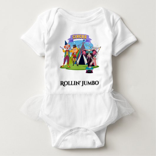 スケートボード上の象 Tシャツ (正面)