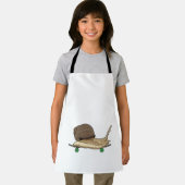 スケートボード付きスケーターとしてのカタツムリ エプロン (インサイチュ)